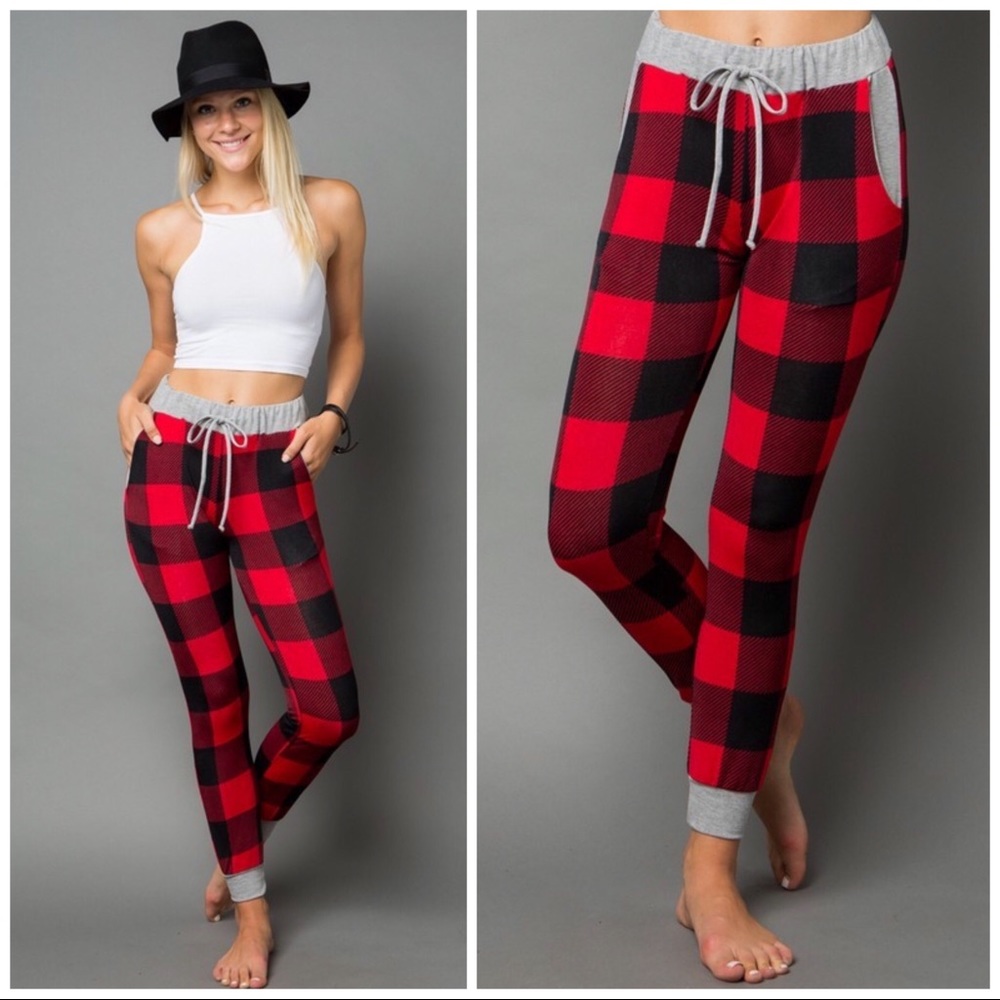 Plaid joggers - Picture 2 of 4